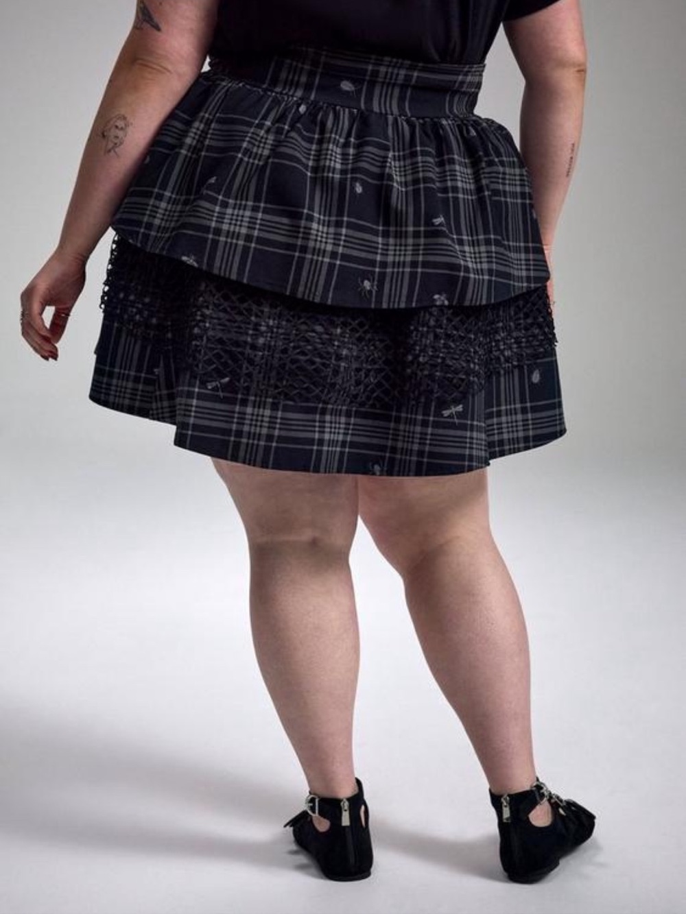 Torrid Nightfall Lace Up Mini Skirt